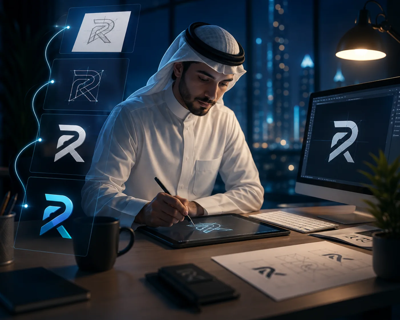 شعارك الاحترافي خلال 24 ساعة
