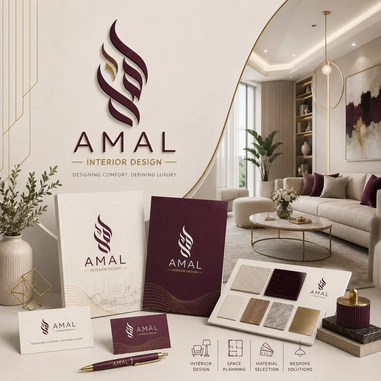 أمل للتصميمات الداخلية