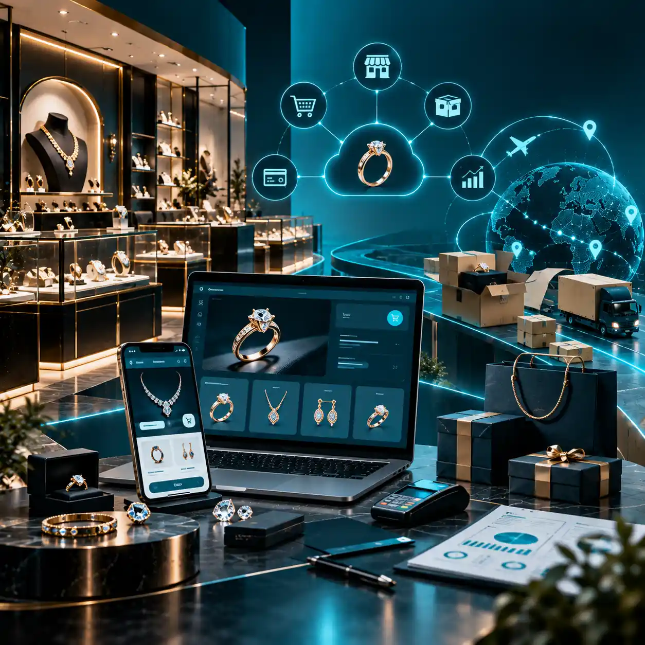 رقمنة إدارة المجوهرات